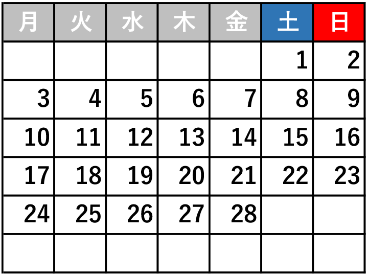 トロッコの運行日：2025年2月